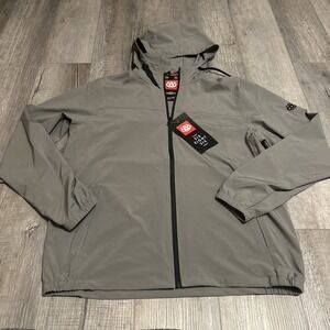 686 Unix Windbreaker Jacket Gray Grey Size XL KCR915 NWT $90 Genuine